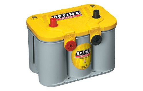 Optima YellowTop Batterie YT U 4.2 12 V 55 Ah YellowTop AGM (AGM-Batterie für total extreme Einsätze) Dual Purpose