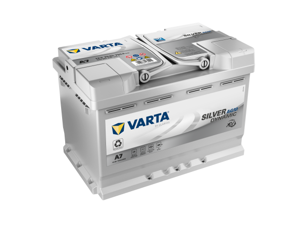 Varta A7 - Autobatterie Silver Dynamic AGM XEV 12V / 70Ah / 760A