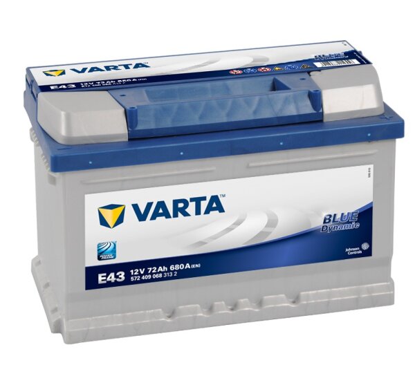 Varta E43 - Autobatterie Blue Dynamic 12V / 72Ah / 680A